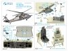Quinta Studio QD+35108 MH-60L 3D-Printed & coloured Interior on decal paper (Kitty Hawk) (with 3D-printed resin parts) 1/35